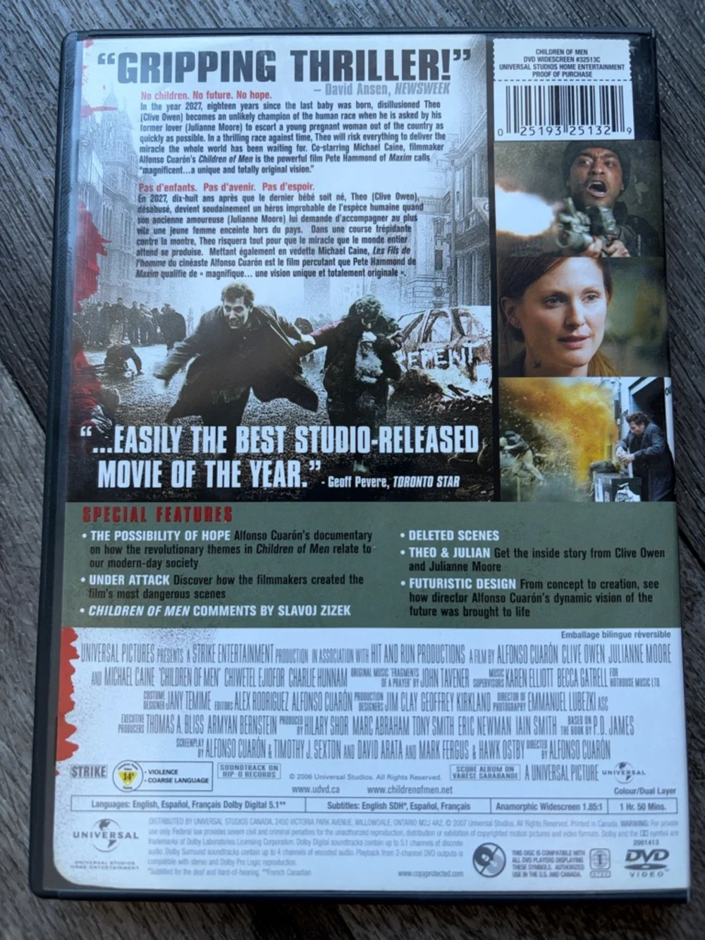 Universal Children of Men Widescreen DVD - Black, Red, Gray - Picture 2 of 5